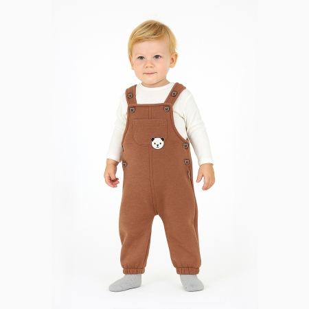 BEBEK 9-24 AY 3 İP ŞARDONLU SALOPET - CAMEL