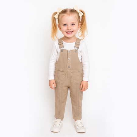 KIZ ÇOCUK 1-4 YAŞ RENKLİ HAM SALOPET 