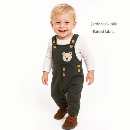 ERKEK 9-24 AY 3 İP AYICIK NAKIŞLI SALOPET 