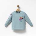 KIZ 1-4 YAŞ  NAKIŞLI RENKLİ SWEAT