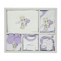 KALPLİ ZÜRAFALI 10  LU NEWBORN BABY SET - LİLA