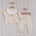 KIZ BEBEK 6-24 AY FİSTOLU ALT ÜST İKİLİ TAKIM -