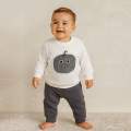BEBEK 6-12 AY PUMPKİN BASKILI UZUN KOL TAKIM