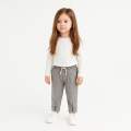 UNISEX ÇOCUK 1-4 YAŞ BEL LASTİKLİ KARELİ PANTOLON 