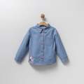 GIRL 5-8 YEARS OLD EMBROIDERED DENIM SHIRT