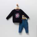 KIZ 2-5 YAŞ  SWEAT-KOT PANTOLON 2 Lİ TAKIM - EKRU