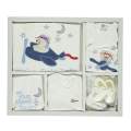 UÇAKLI AYICIKLI 10  LU NEWBORN BABY SET - MAVİ