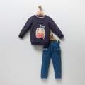 KIZ 9-18 AY SWEAT-KOT PANTOLON 2 Lİ TAKIM 