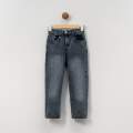 UNISEX ÇOCUK 5-8 YAŞ RAHAT KALIP PANTOLON - MAVİ